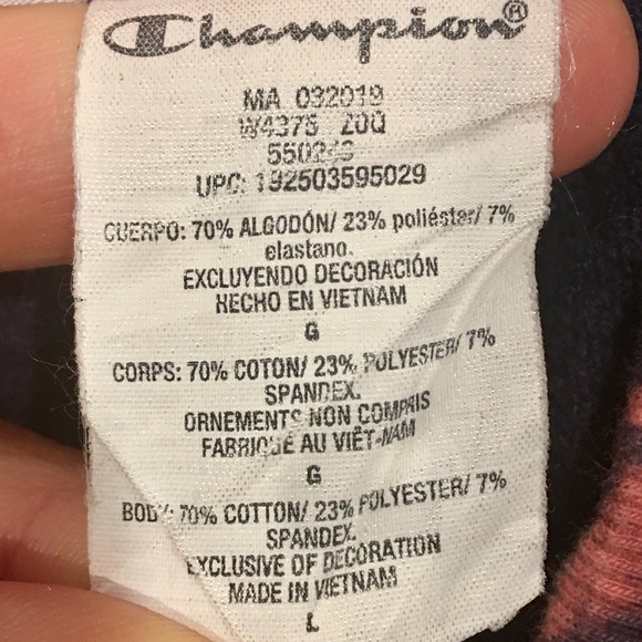 Rare! Bleach-Dyed Champion Pullover Sweatshirt - Picture 11 of 15